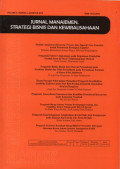Jurnal Manajemen Strategi Bisnis dan Kewirausahaan Vol.8 No.2 Agustus 2014