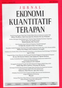 Jurnal Ekonomi Kuantitatif Terapan Vol.8 No.1 Februari 2015
