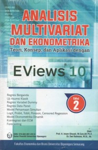 Analisis Multivariat dan Ekonometrika : Teori Konsep, dan Aplikasi dengan Eviews 10 Edisi 2