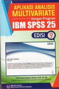 Aplikasi Analisis Multivariate dengan Program IBM SPSS 25 Edisi 9