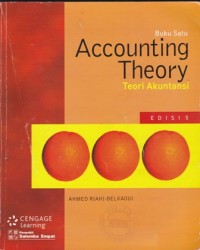 Accounting Theory : Teori Akuntansi Buku Satu Edisi 5