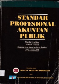 Standar Profesional Akuntan Publik Per 1 Agustus 1994