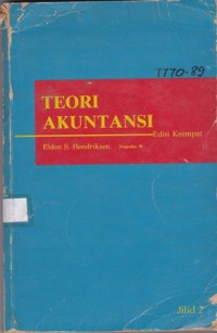 Teori Akuntansi Edisi Keempat