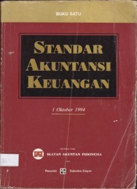 Standar Akuntansi Keuangan 1 Oktober 1994 Buku Satu