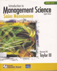 Introduction to Management Science : Sains Manajemen Eighth Edition Buku Satu