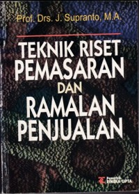 Teknik Riset Pemasaran dan Ramalan Penjualan