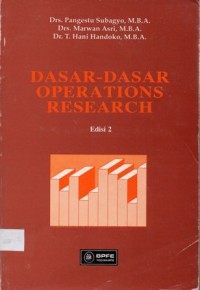 Dasar-Dasar Operations Research Edisi 2