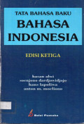 Tata Bahasa Baku Bahasa Indonesia Edisi Ketiga