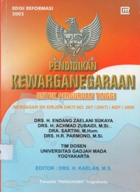 Pendidikan Kewarganegaraan untuk Perguruan Tinggi