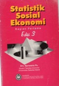 Statistik Sosial Ekonomi Bagian Pertama Edisi 3