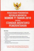 Peraturan Pemerintah Republik Indonesia Nomor 71 Tahun 2010 Tentang Standar Akuntansi Pemerintahan