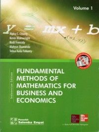 Fundamental Methods of Mathematics for Business and Economics Volume 1