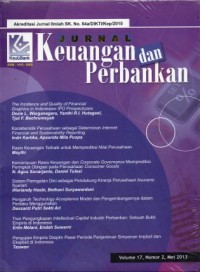 Jurnal Keuangan dan Perbankan Vol.17 no.2 Mei 2013